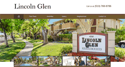 Desktop Screenshot of lincolnglenapts.com